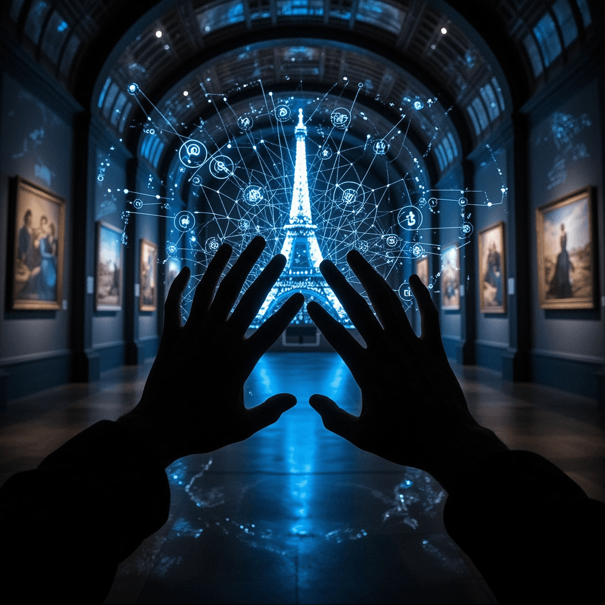 AI Agent Builds 3D Paris Art Gallery by Combining Two Open-Source Tools