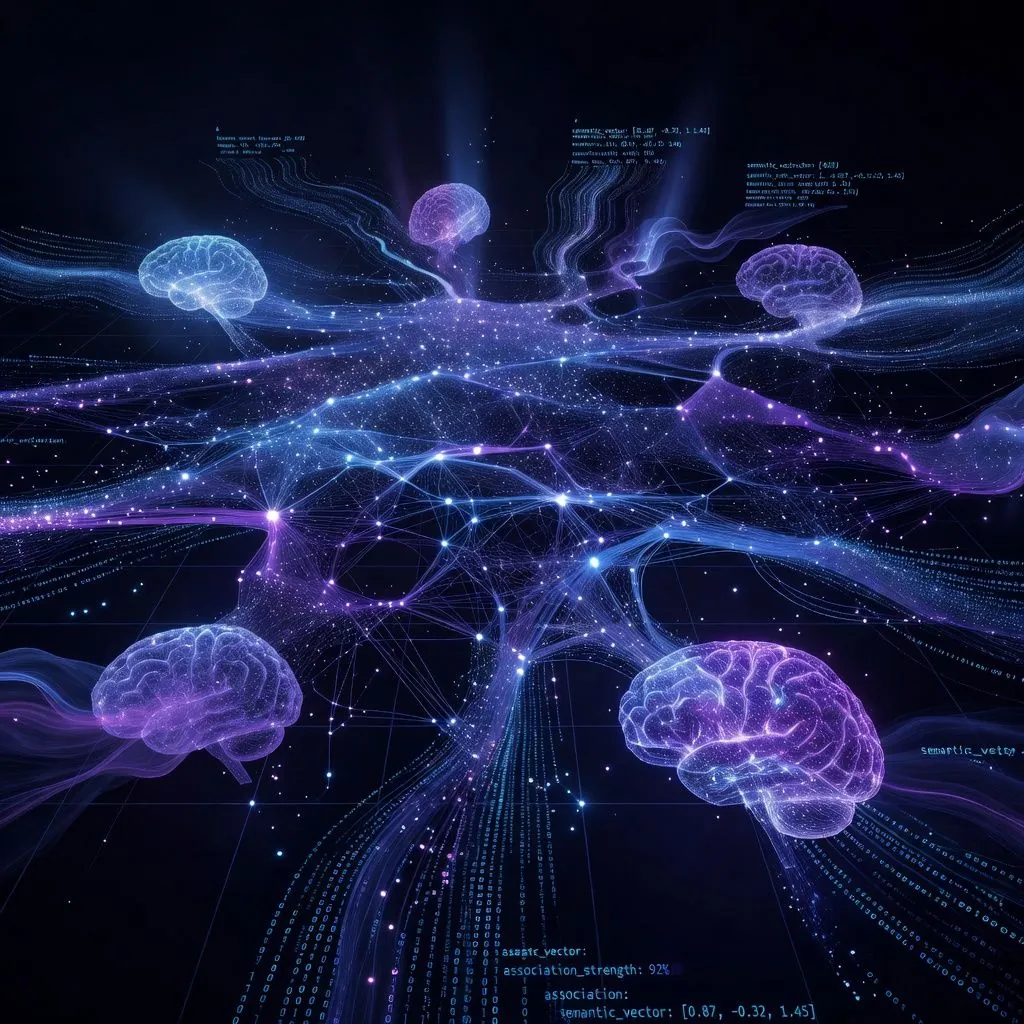 LLMs' Hidden States Mirror Human Semantic Associations in Feature Space