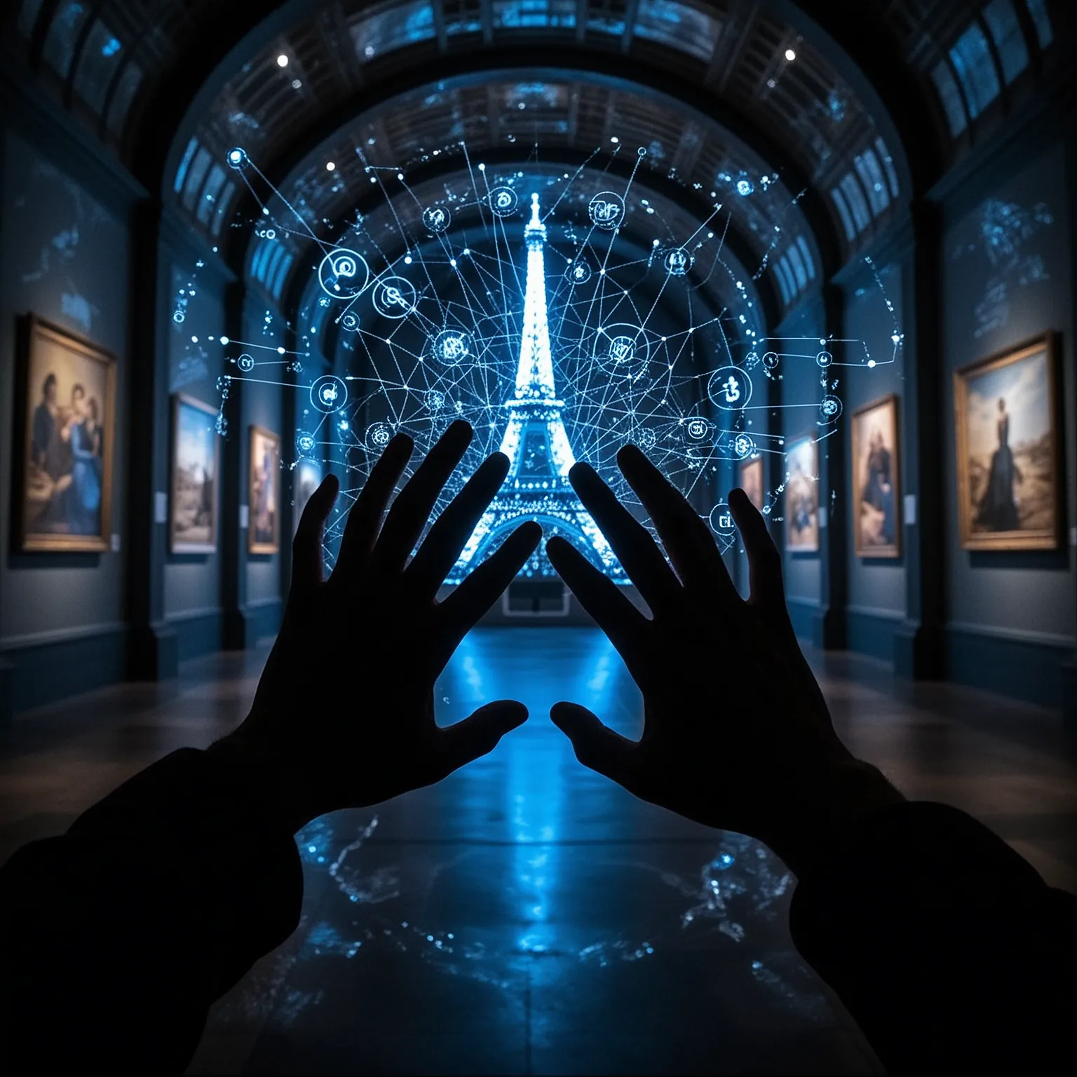 AI Agent Builds 3D Paris Art Gallery by Combining Two Open-Source Tools