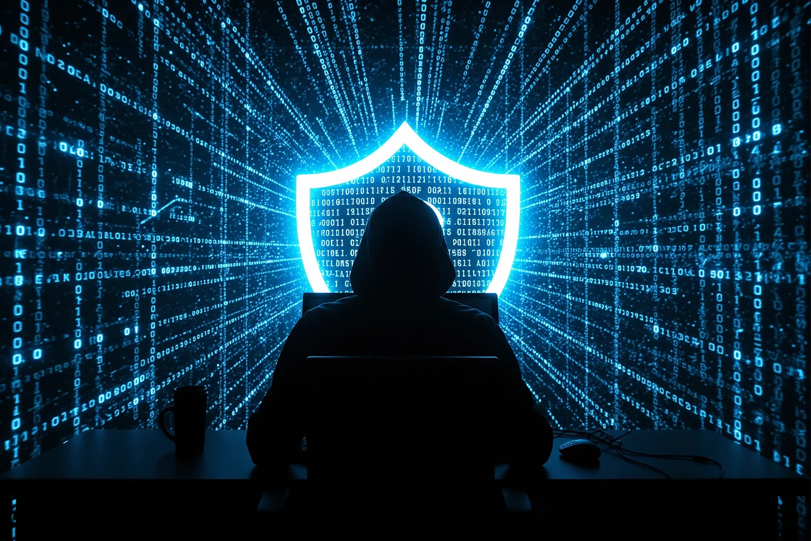 A cybersecurity dashboard displaying threat detection alerts.