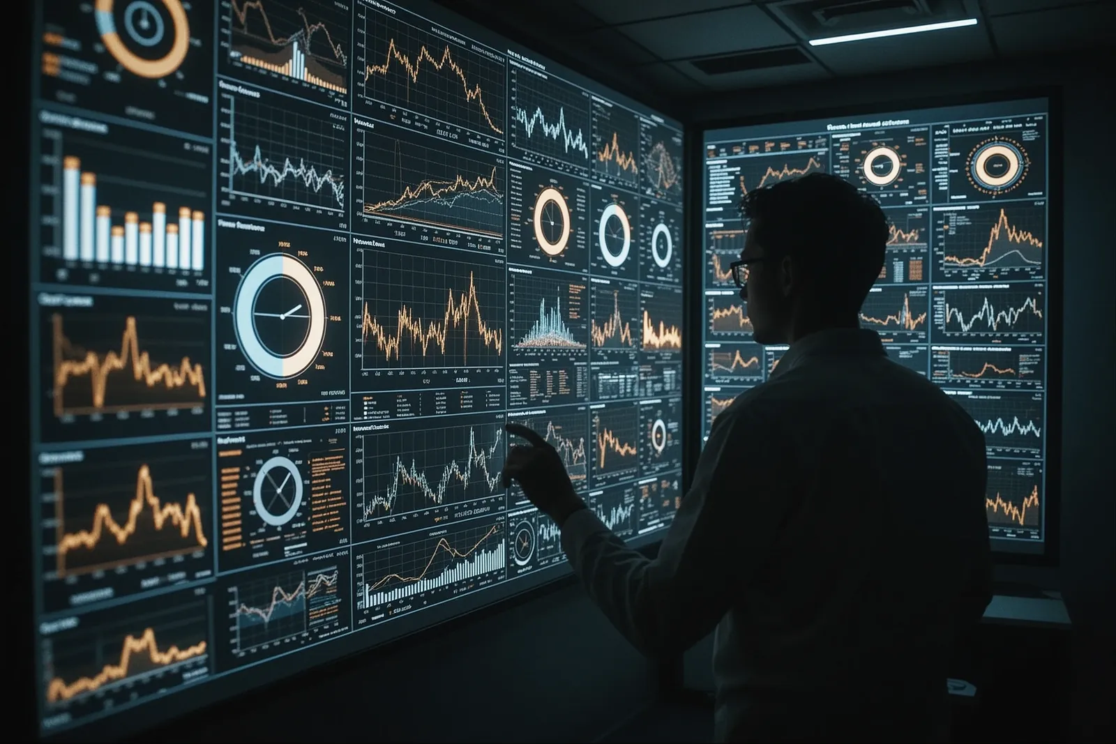 A medical chart with AI-generated insights highlighted in blue.