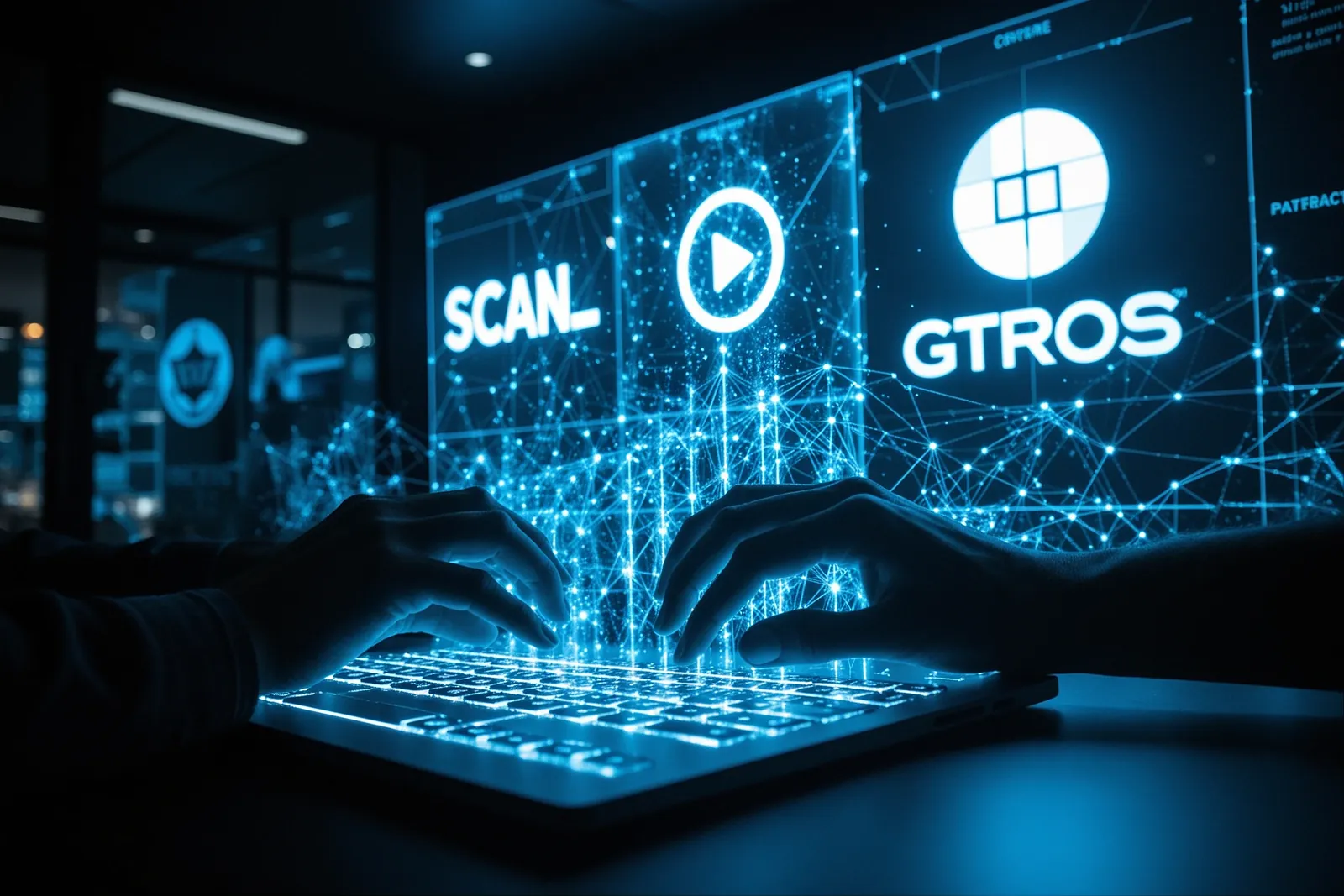 Microsoft's new AI models and tools displayed on a digital screen.
