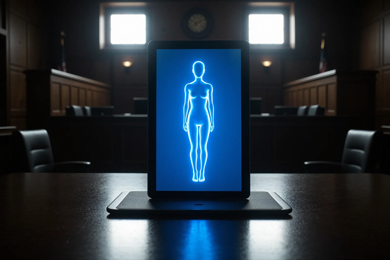 A person holding a smartphone displaying an AI-generated nude image.