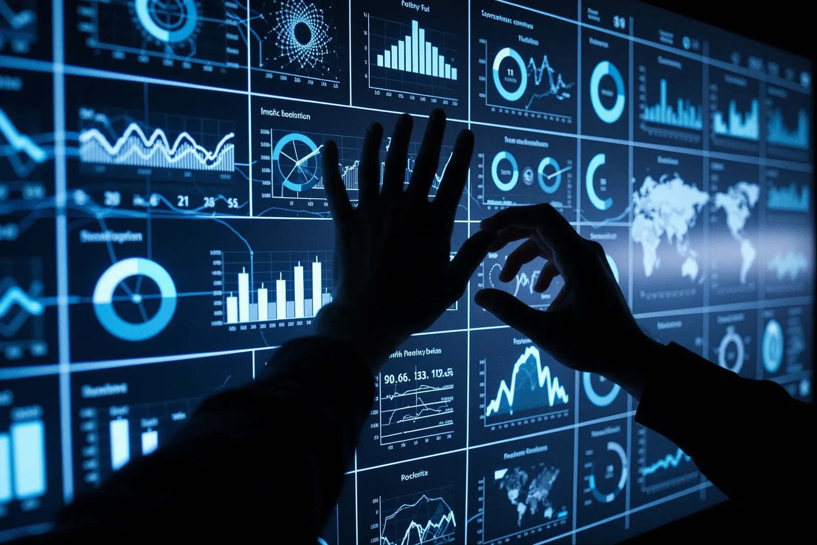 A user interacting with an AI-generated dashboard in Google Sheets.