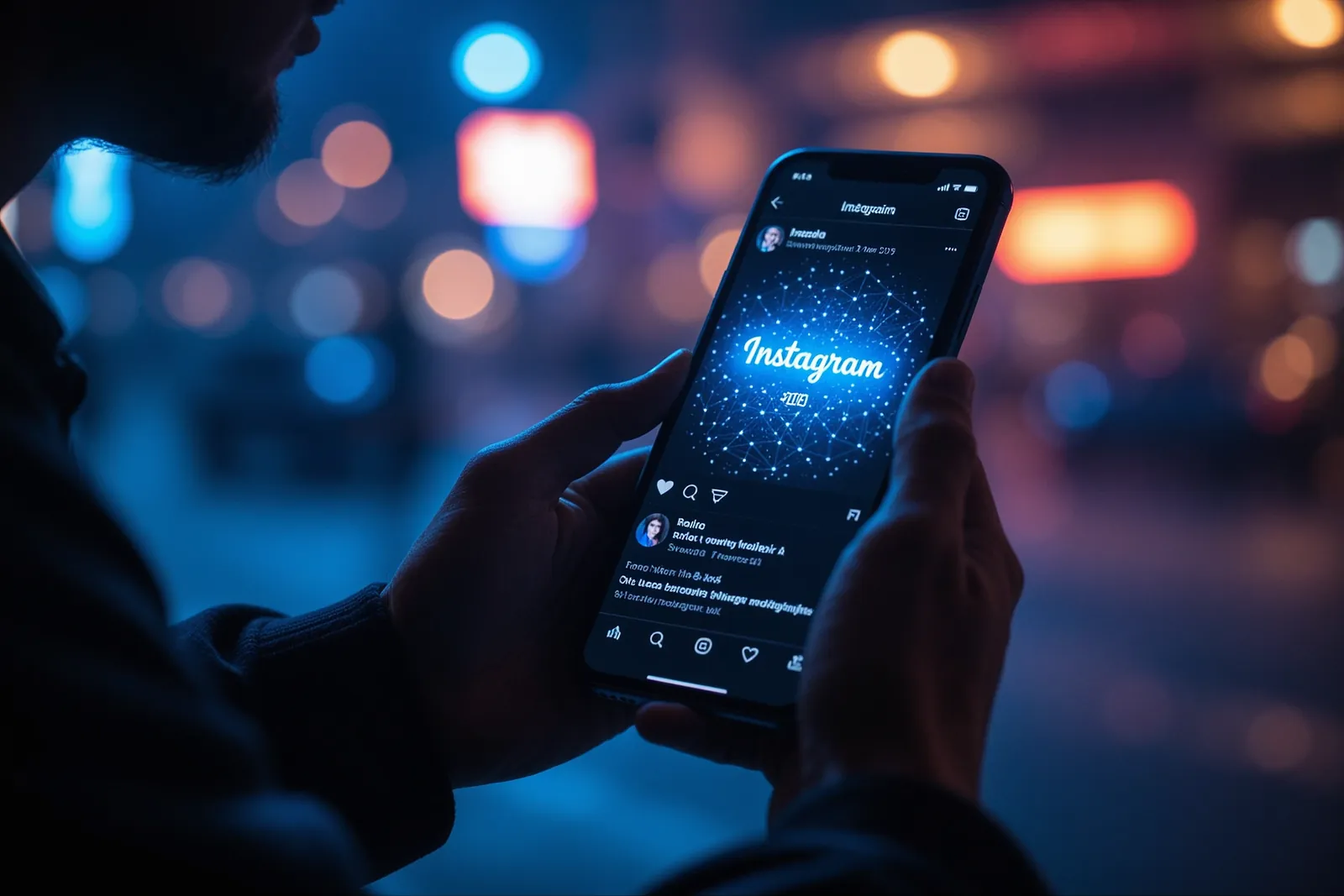 A smartphone screen displaying an Instagram post with an incorrect AI content label.