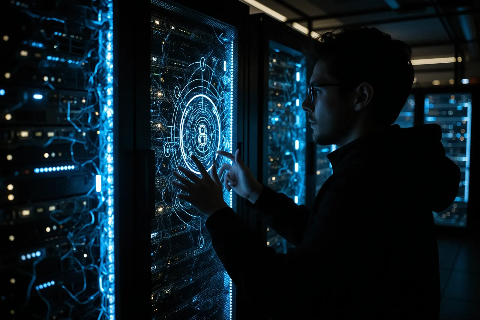 A minimal AI agent interface running on a local machine.