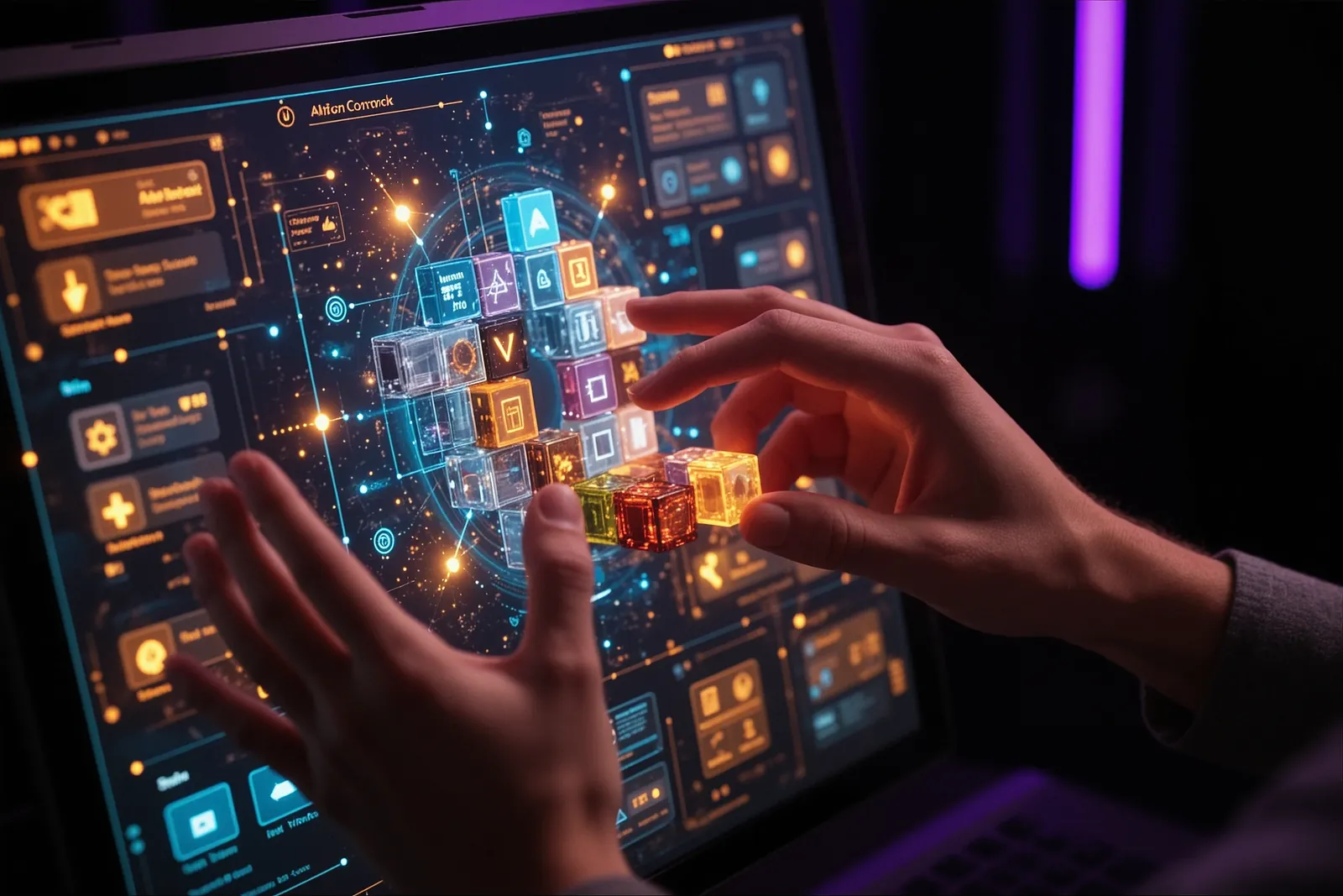 A screenshot of the Vertex AI Agent Builder interface showing a custom AI assistant being created.