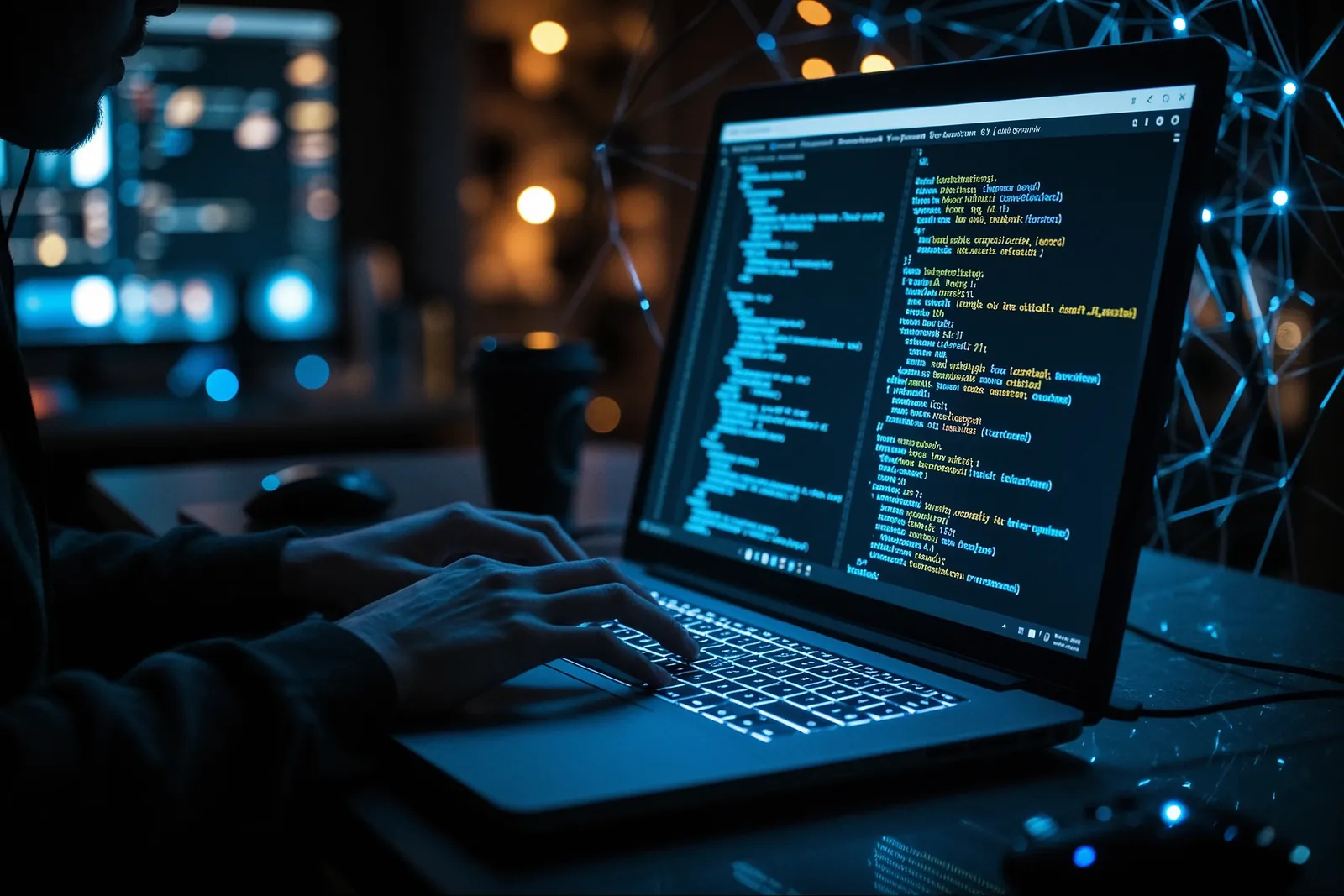 A developer using a chat interface to run AI coding assistants with AgentX.