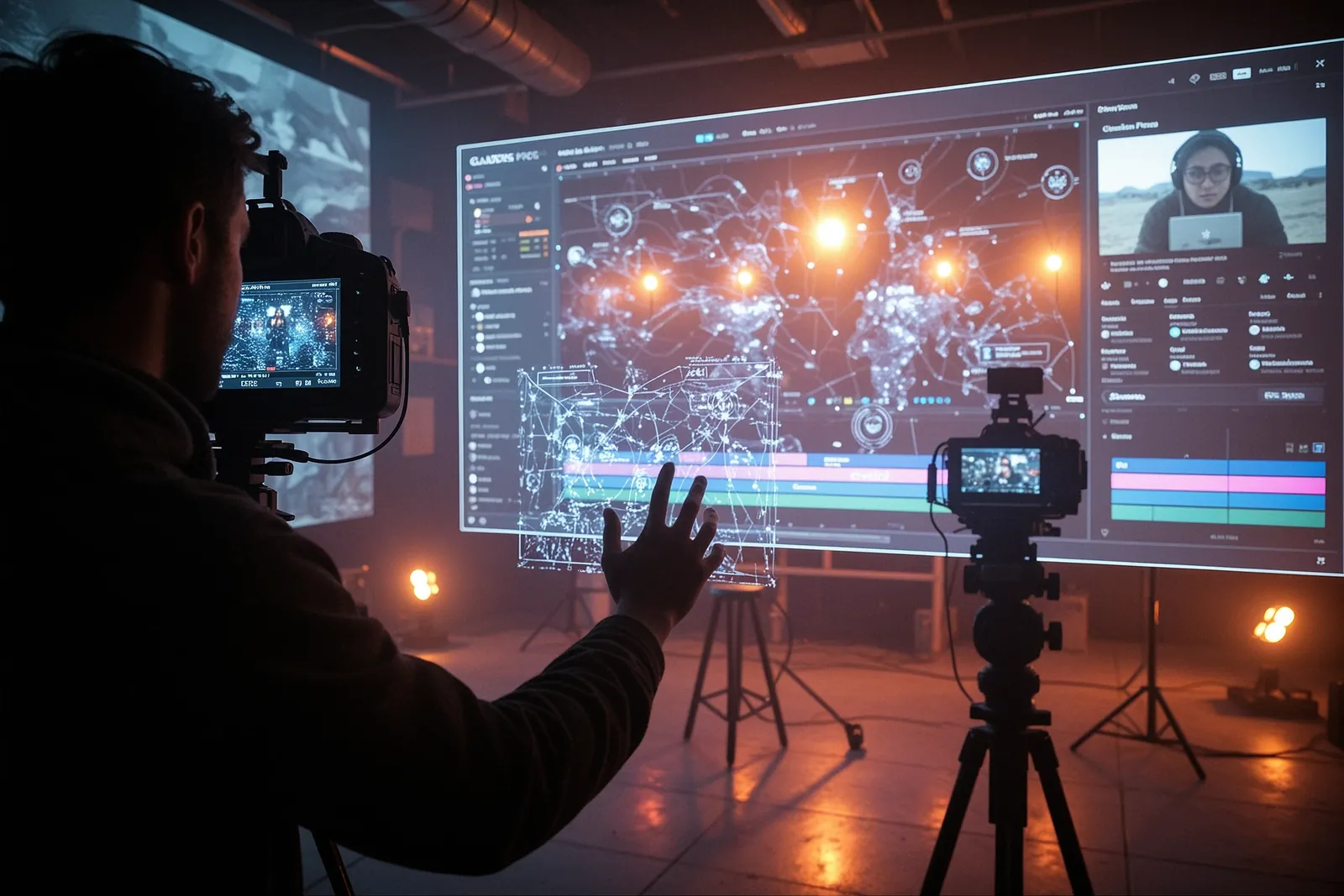 A screenshot of a video production dashboard created using Claude, showcasing the AI's versatility.
