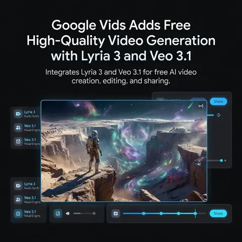 Google Vids Adds Free High-Quality Video Generation with Lyria 3 and Veo 3.1