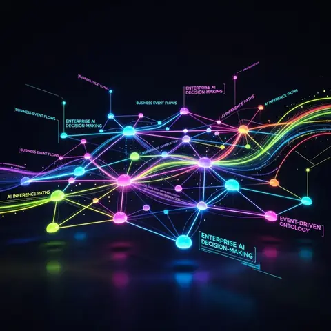 LOM-action: Event-Driven Ontology Simulation for Enterprise AI