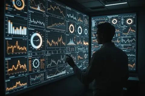 A medical chart with AI-generated insights highlighted in blue.