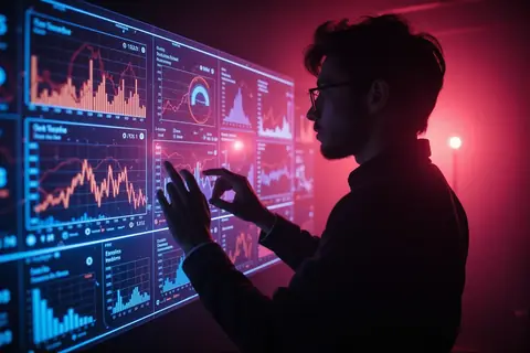 A graph showing a sharp drop in the cost of AI-powered analytics.