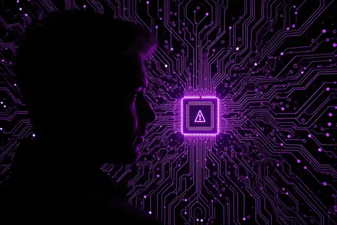 A team of engineers working on a custom AI chip design.