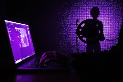 A video editing software interface displaying AI-generated content.