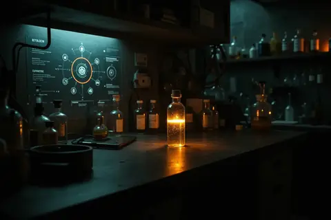 A secure server room with blinking lights and locked cabinets.