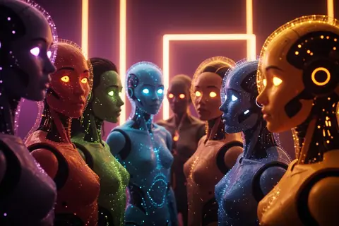 A graphical representation of different AI model personalities and their behavioral traits.