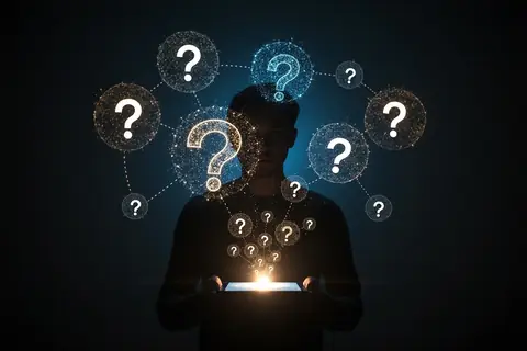 A screenshot of an AI chat interface showing a clarification question, illustrating ClariEdge's dataset.