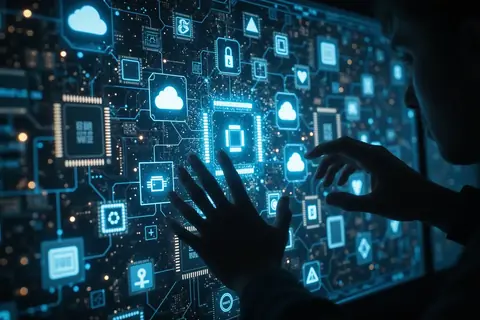 A developer working on a laptop with AI code, illustrating Google's new tool for migrating off Nvidia GPUs.